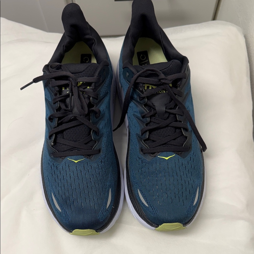 Hoka Men's Athletic Shoes in Teal, Black, and Lime